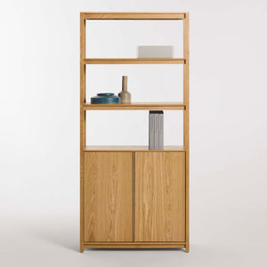 Open Plan Tall Bookcase With Storage