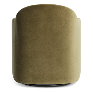 About Face Swivel Velvet Lounge Chair