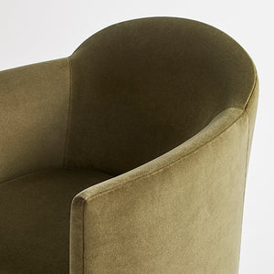 About Face Swivel Velvet Lounge Chair