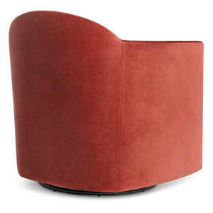 About Face Swivel Velvet Lounge Chair