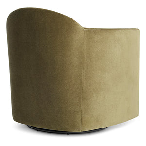 About Face Swivel Velvet Lounge Chair