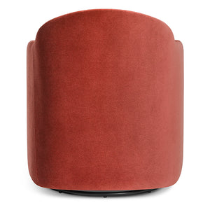 About Face Swivel Velvet Lounge Chair