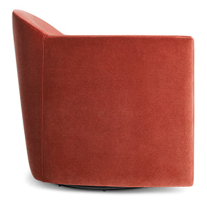 About Face Swivel Velvet Lounge Chair