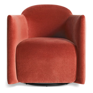 About Face Swivel Velvet Lounge Chair