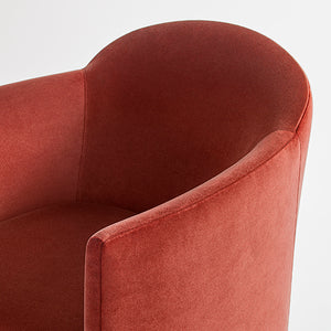 About Face Swivel Velvet Lounge Chair