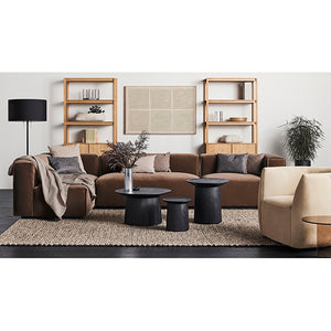 Cleon Small Velvet Sectional Sofa