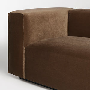 Cleon One Arm Velvet Lounge Chair