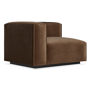 Cleon One Arm Velvet Lounge Chair