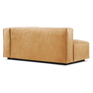 Cleon One Arm Leather Sofa