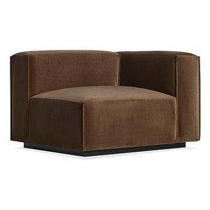 Cleon One Arm Velvet Lounge Chair