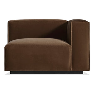 Cleon One Arm Velvet Lounge Chair