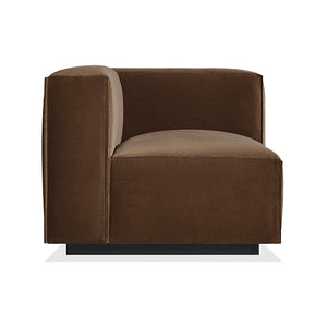 Cleon One Arm Velvet Lounge Chair