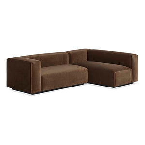 Cleon Small Velvet Sectional Sofa