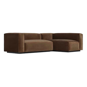 Cleon Small Velvet Sectional Sofa