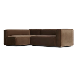 Cleon Small Velvet Sectional Sofa