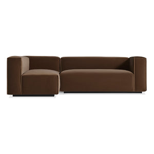 Cleon Small Velvet Sectional Sofa