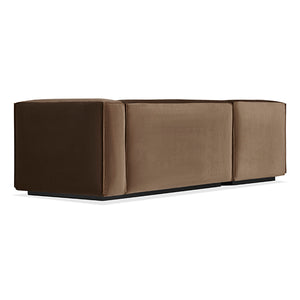 Cleon Small Velvet Sectional Sofa