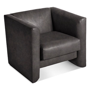 Double Down Leather Lounge Chair - New!