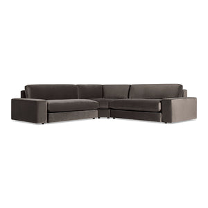 Esker Velvet L Sectional Sofa – New!